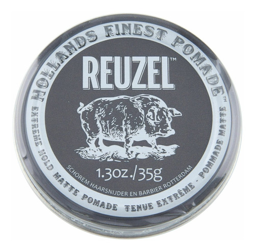 Cera Pomada Reuzel Gris 1.3 Oz Peinar Cabello Hold Matte