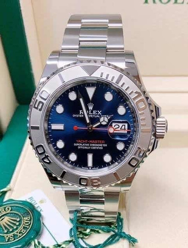 Relogio Rolex Yacht Master Azul Promocional Sem Caixa