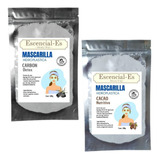 2 Mascarillas Hidroplasticas 100g (carbón / Cacao)