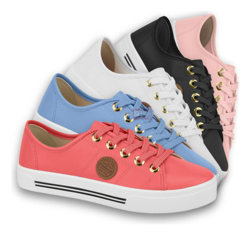 Tenis Moleca Original Sapatenis Feminino Casual Conforto