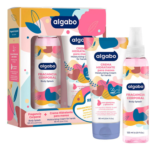 Set Algabo Crema Hidratante Para Manos + Body Splash