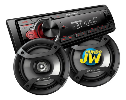 Combo Stereo Pioneer 215 Usb Bluetooth + Parlantes 1634 216