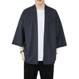 Camisa Tipo Kimono Tipo Cárdigan Haori De Verano Para Hombre