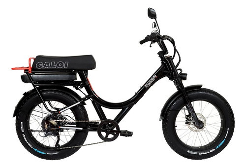 Bicicleta Caloi Mobylette Elétrica 350w Preta