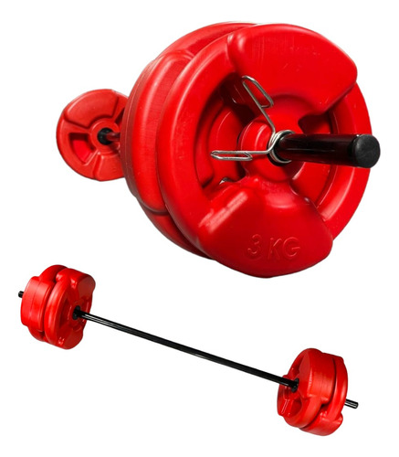 Kit Body Pump 16 Kg Discos 3kg Y 5kg Agarre Pvc + Barra 1.20