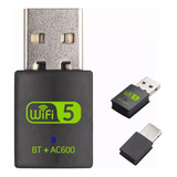 Adaptadores Wifi 600m De Doble Banda 2.4g/5g Y Bluetooth 5.0