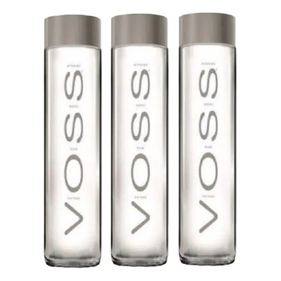 Agua Natural Manantial Voss 375ml. Botella Vidrio 3 Piezas | Envío gratis
