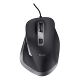 Mouse Semi Ergonomico Alambrico Trust Fyda Black