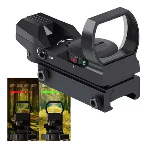 Guia Do Holograma Panorâmico Mira Airsoft Red Dot (vermelho/