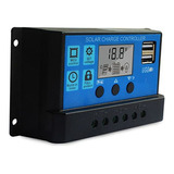 Controlador De Carga Solar De 60a Mppt Dual Usb Display Lcd