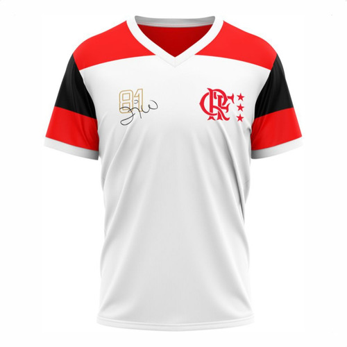 Camisa Flamengo Zico Retro 81 Infantil Oficial