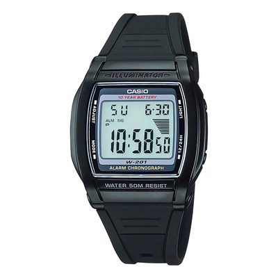 Reloj Casio W-201-1avcf Illuminator Color de la correa Negro | Envío gratis
