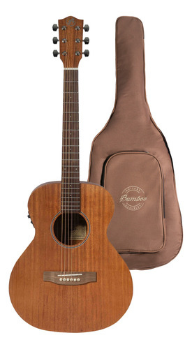 Guitarra Electroacustica Bamboo Mahogany Tapa Solida +funda