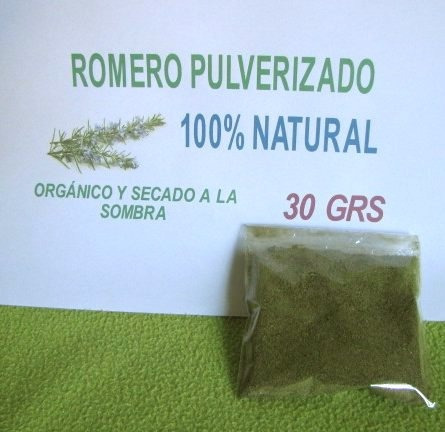 Romero Molido 30 Grs Natural, Organico Secado A Sombra