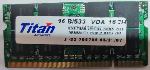 Memoria Ram Vdata M2gvd5g3  Ddr2 Ram 533 Y 667