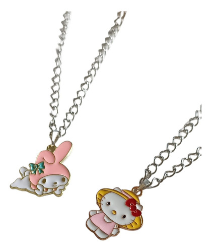 1 Colar C/pingente Hello Kitty Sanrio Aesthetic Indie Kawaii