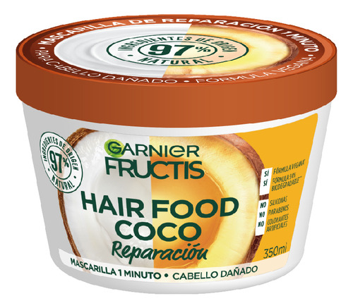 Mascarilla 1 Minuto Hair Food Coco Cabello Dañado Garnier
