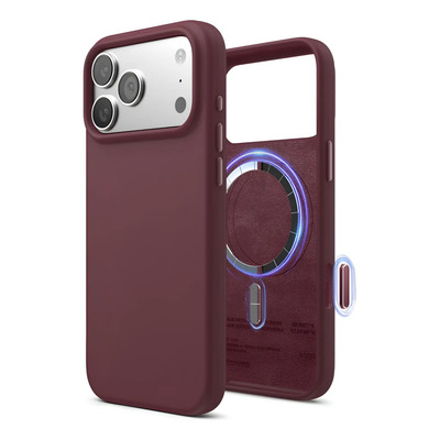 Funda Elago Para iPhone 17 Pro Max, Borgoña, Silicona Magsafe | Meses sin interés