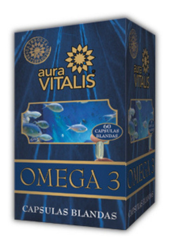 Omega 3 Aura Vitalis 60 Cápsulas Blandas