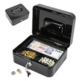 Caja Dinero Fuerte Seguridad Cash Box Con Llave Alcancía