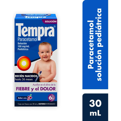 Tempra Solución 100 Mg\u002Fml, 1 Frasco Gotero 30 Ml | Envío gratis