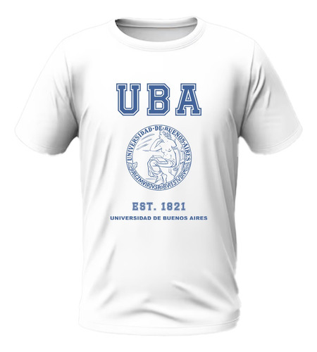 Remera Modal Sublimada Universidad De Buenos Aires Uba 