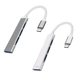 Hub Usb-c A Usb-a 4 Puertos 3.0 Lcs Multiplicador Adaptador