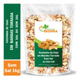 Castanha De Caju Torrada 1kg - Bandas Sem Sal Ou Com Sal 