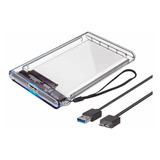 Cofre Disco Duro Externo Transparente 2.5 Usb 3.0 Tecnolab