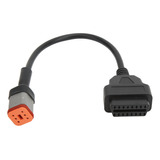 Cabo Adaptador Obd2, Motocicleta, Diagnóstico De 6 Pinos, Co