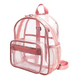 Mochila Impermeable Moda Transparente Mujer Mochila Niños Cortos