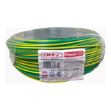 Cable Imsa Unipolar 6mm  - Verde/amarillo - Rollo X 100m