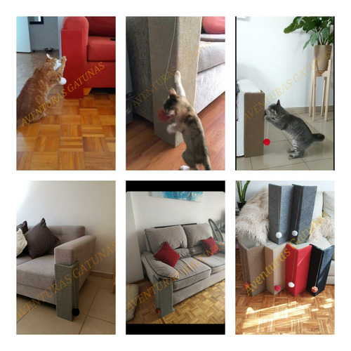 Rascador Esquinero - Para Gatos - Ideal Para Sillón Y Pared.