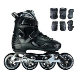 Patines Linea Semiprofesional Chicago + Proteccion + Maleta