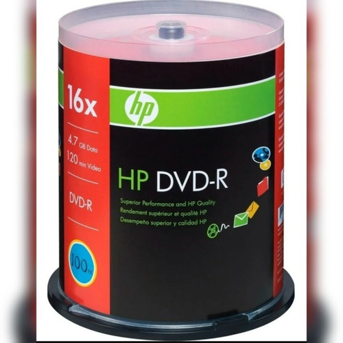 Dvd-r Hp 16x Con Logo 