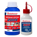  Resina Epóxi 2004 Para Trabalhos Artesanais - Kit (300g)