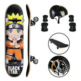 Skate Montado + Kit Proteção Unitoys Vários Modelos 