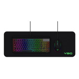 Combo Vsg Pyxis Teclado + Mouse + Pad Mouse / Vg-bl099-blk