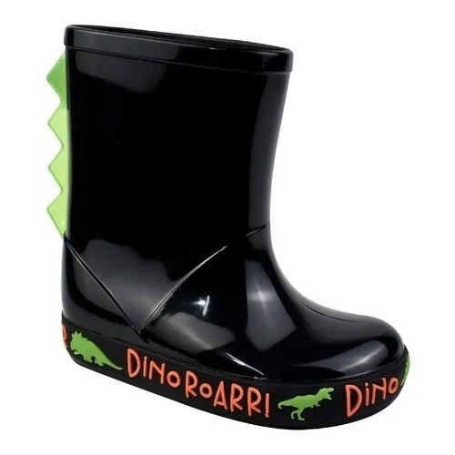 Galocha De Chuva Infantil Menino Flat Bota Dino 3d Luelua