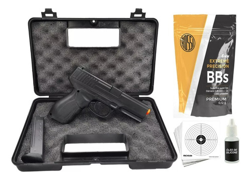 Pistola Airsoft Rossi Pt 24/7 V310 Vigor + Kit Completo