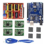 Kit Cnc Shield V3 + 4 Driver A4988 + Uno + Cabo