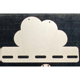 Porta Moños En Nube Personalizado Mdf 40 Cm X 24 Cm