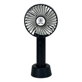 Ventilador De Recargable Portatil Base Y Mano 3 Velocidades