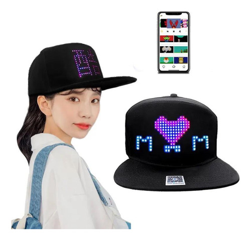 Gorra Led Cachucha Bluetooth Con Iluminación Luz Led