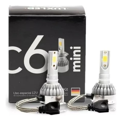 Kit Cree Led C6 Mini Sin Cooler H4 H1 H7 H11 H8 Hb4/9006 Xls