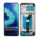 Tela Frontal Display Para Moto G8 Power Lite Xt2055 Com Aro