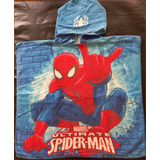 Toallón Poncho Infantil Spiderman Piñata