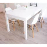 Mesa 1.60 X 80 + 4 Sillas Eames Envio Gratis A Todo El Pais