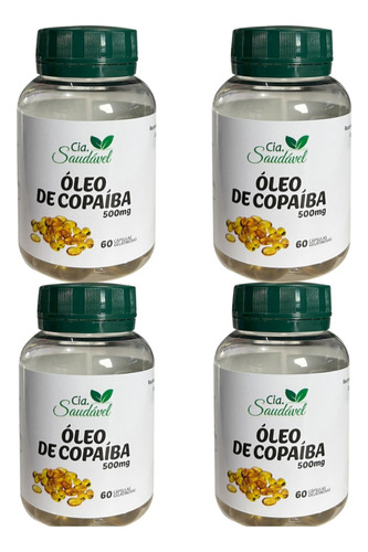 Kit 4x Óleo De Copaíba 240 Cápsulas (premium) Frete Grátis