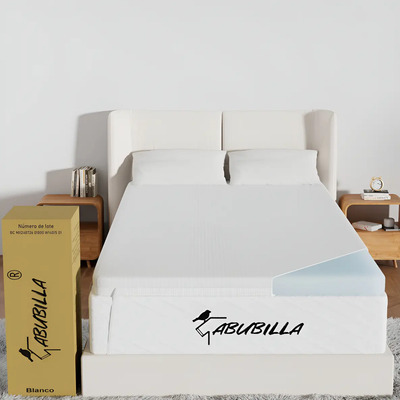 Colchoneta Memory Foam Individual 190*100*7cm Color Azul Lisa | Meses sin interés